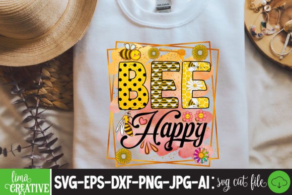 Bee Happy Sublimation PNG Review
