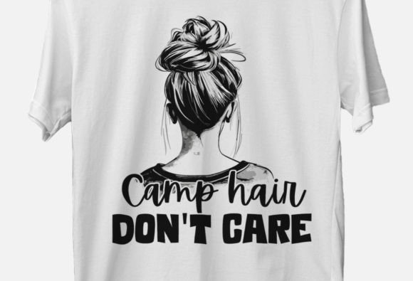 Camp Hair Don’t Care Png, Camping Png